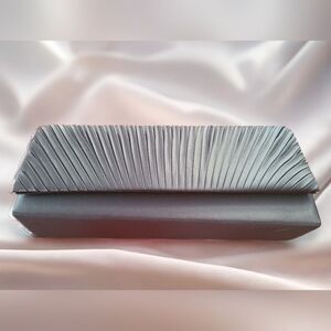 Women's Gray Envelope Style Clutch/ Crossbody Evening Bag